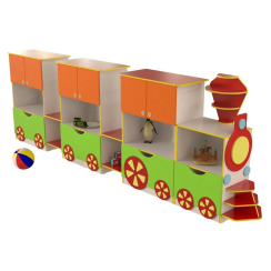 Стінка для іграшок "Паротяг" Стінка для іграшок "Паротяг"