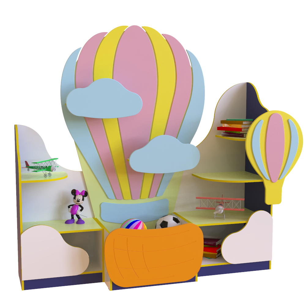 Стенка для игрушек "Воздушный шар"