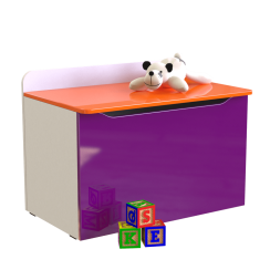 Скриня для іграшок "Неон" Бузок / Помаранчевий