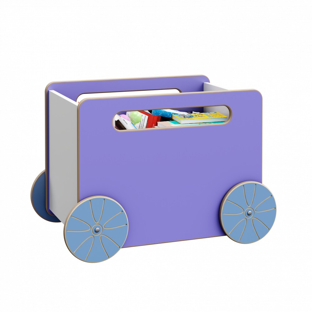 Ящик для іграшок мобільний "Сканді" Лаванда