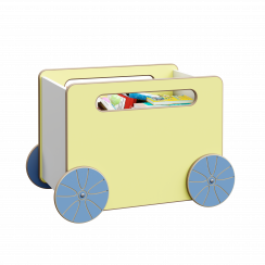 Ящик для игрушек мобильный "Сканди" Жёлтый