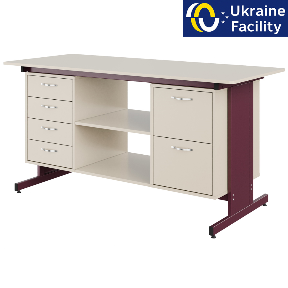 Стіл демонстраційний двотумбовий Pro ЛДСП