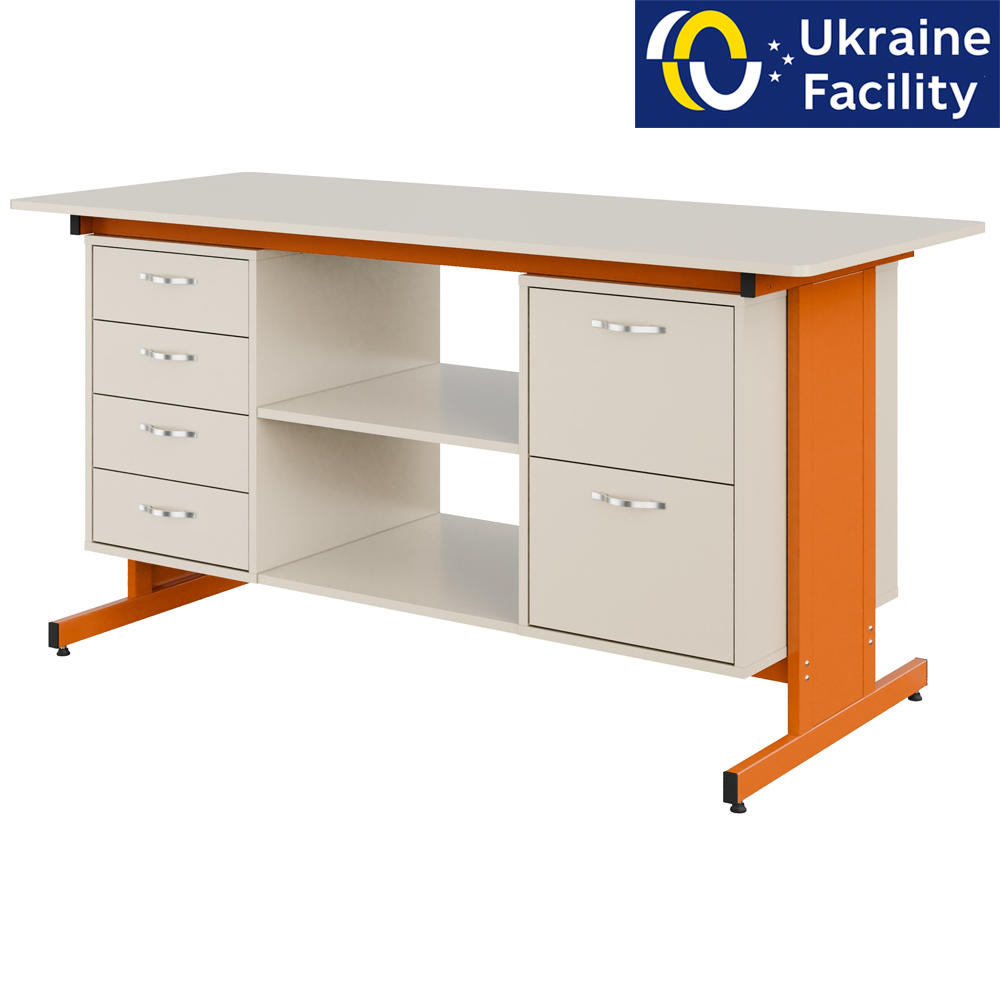 Стіл демонстраційний двотумбовий Pro ЛДСП