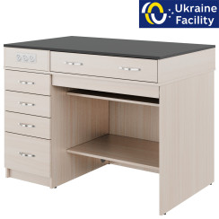 Стіл демонстраційний з розетками і шухлядами Classic 2 МДФ+ HPL Стіл демонстраційний з розетками і шухлядами Classic 2 МДФ+ HPL
