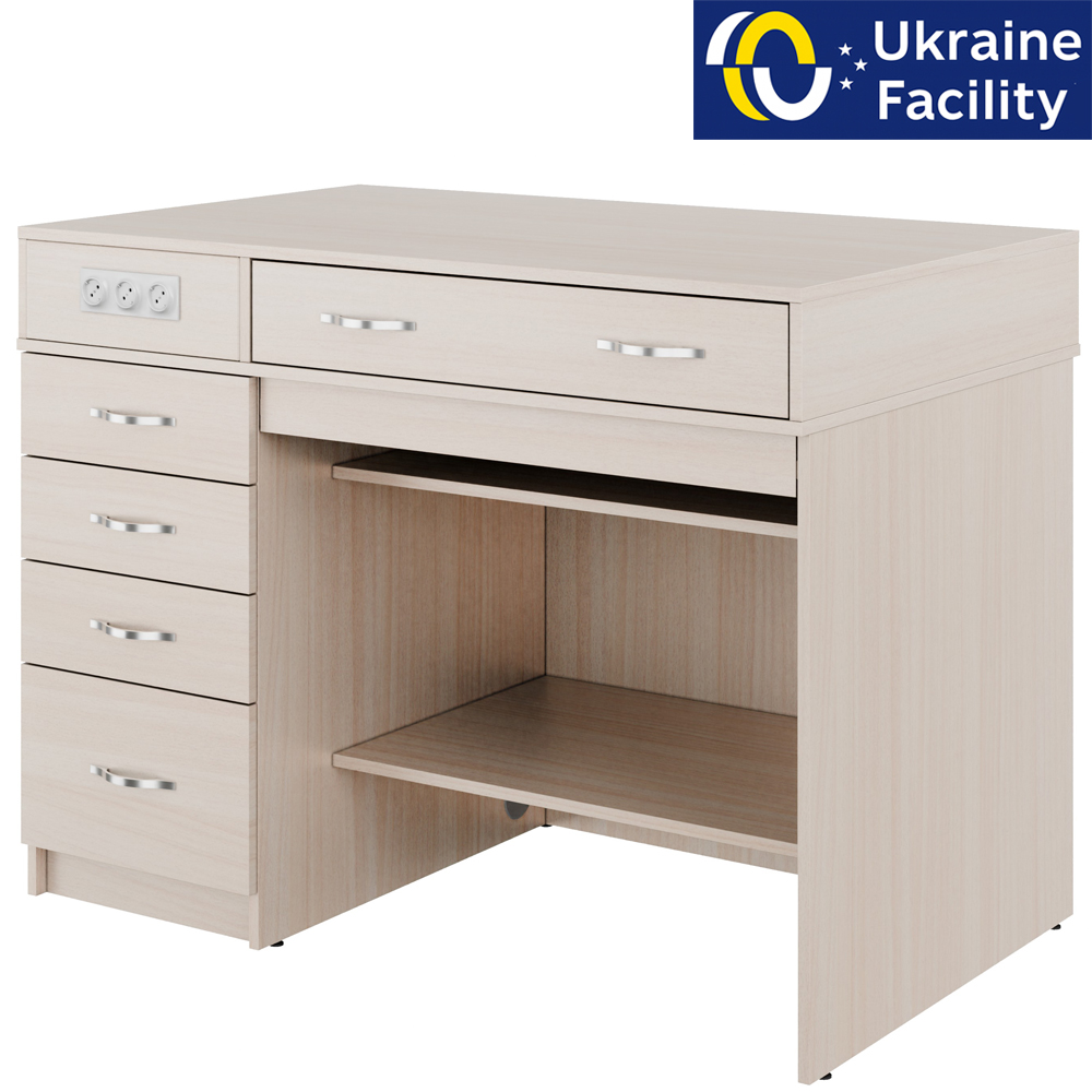 Demonstration table with sockets and drawers Classic 2 MDF+ HPL
