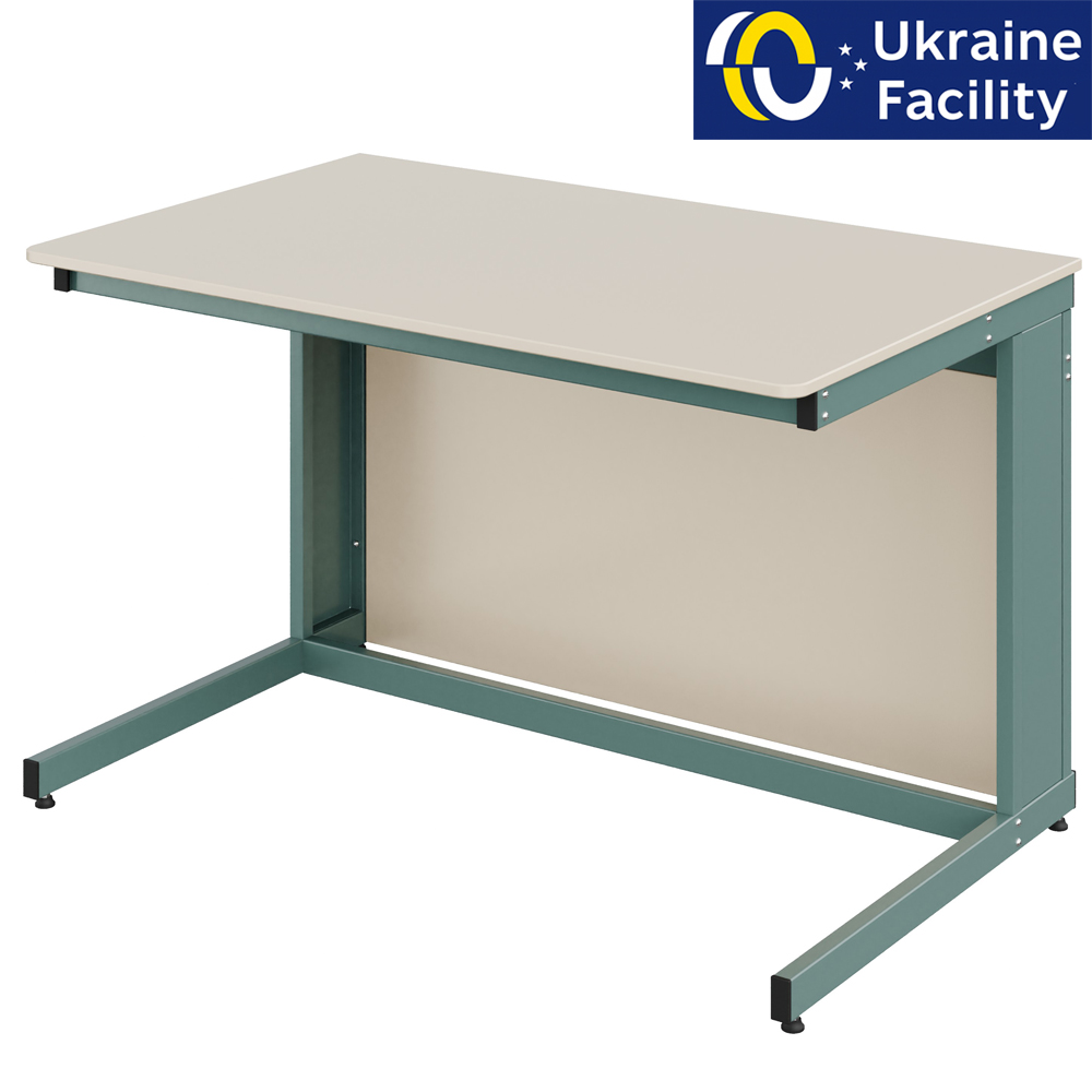 Стіл лабораторний двомісний Pro МДФ+HPL