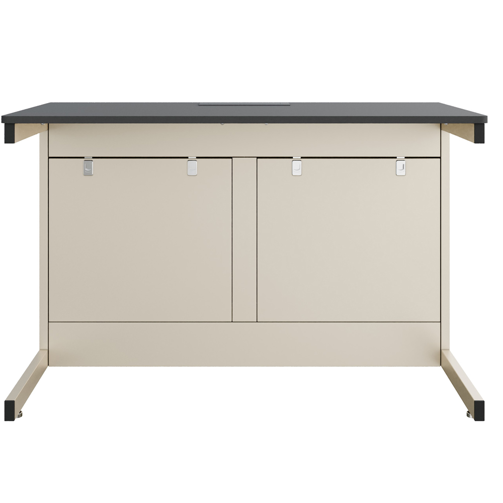 Double Pro laboratory table with SOCKETS chipboard