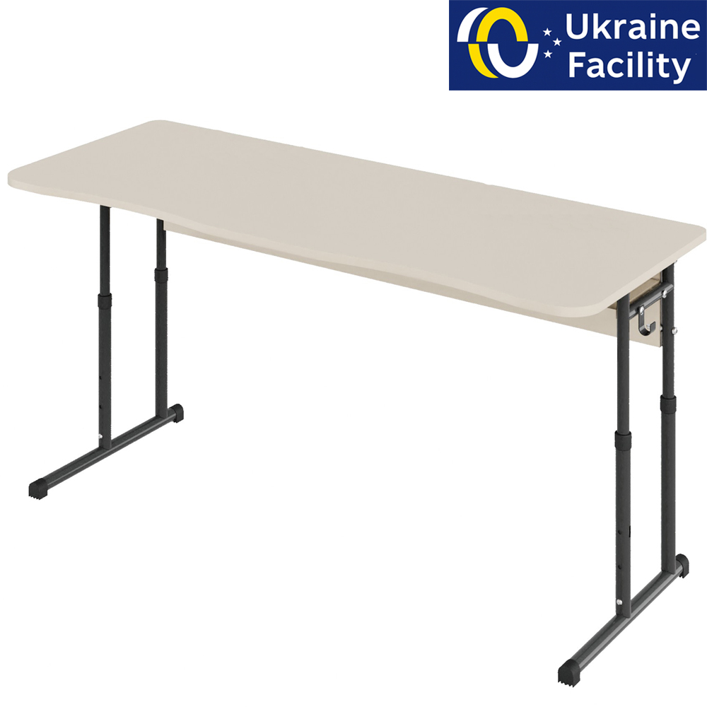 Student table for two 1300 on skis, 3-6, 4-6, 4-7 chipboard