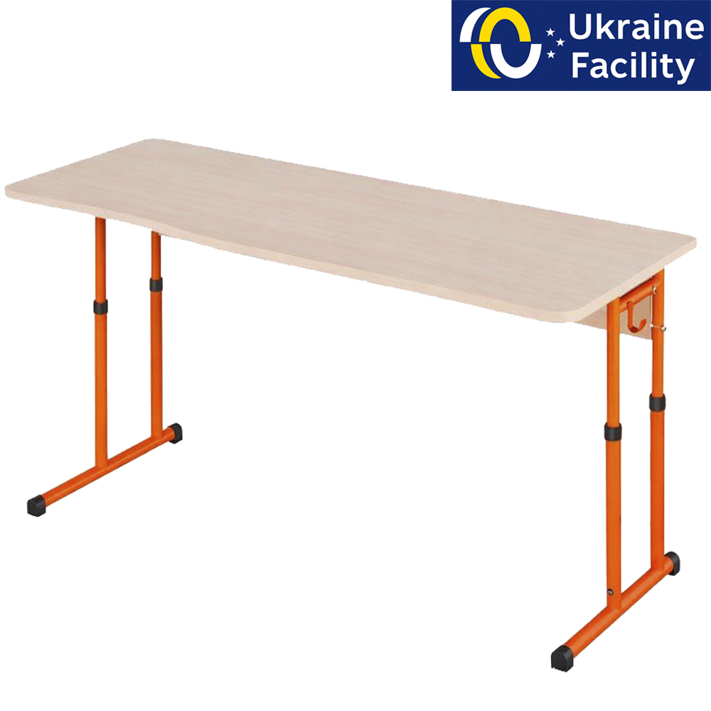 Student table for two 1300 on skis, 3-6, 4-6, 4-7 chipboard