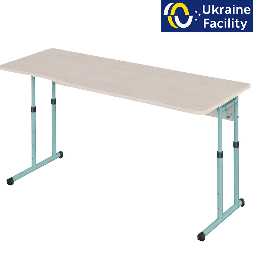 Student table for two 1300 on skis, 3-6, 4-6, 4-7 chipboard