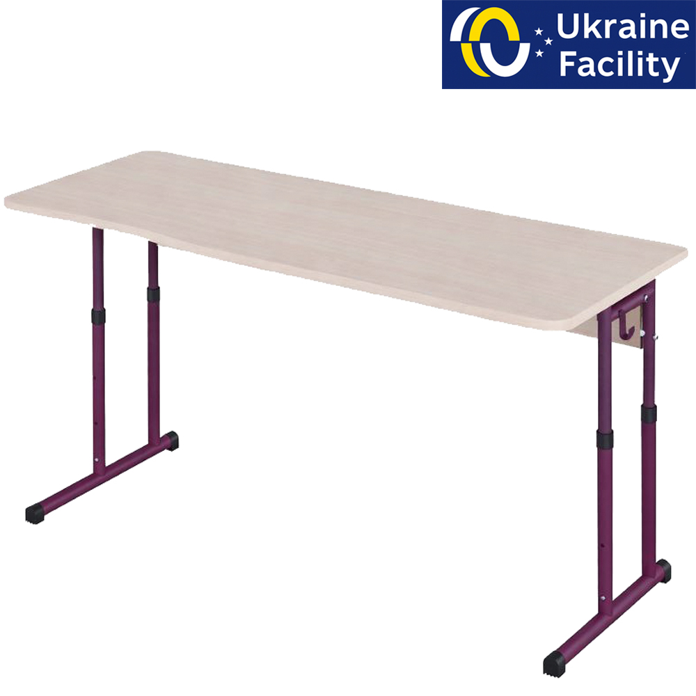 Student table for two 1300 on skis, 3-6, 4-6, 4-7 chipboard