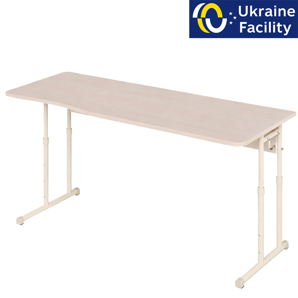 Student table for two 1300 on skis, 3-6, 4-6, 4-7 chipboard