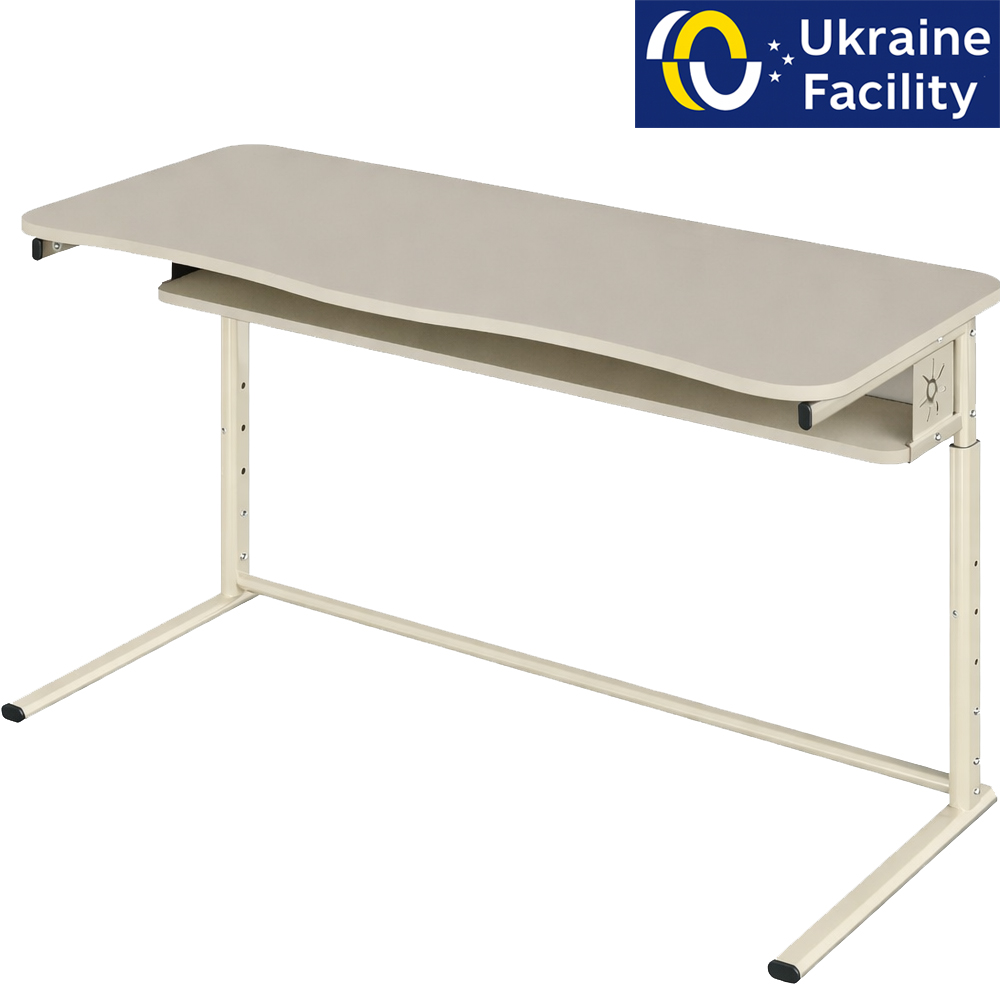 Стіл учнівський двомісний на плоскоовальній трубі 3-6, 4-6, 4-7