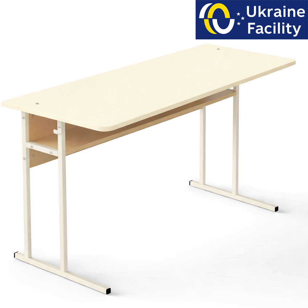 Стіл учнівський двомісний з полицею УС 21