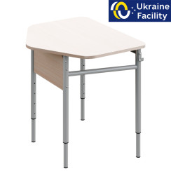 Стіл учнівський одномісний п'ятикутний 3-6, 4-6, 4-7 МДФ+HPL