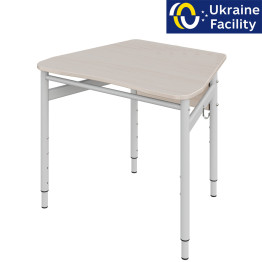 Single trapezoid student desk 3-6, 4-6, 4-7 MDF+HPL