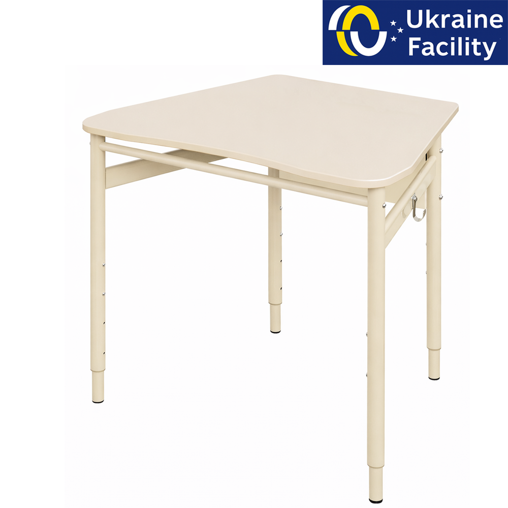 Single trapezoid student table 3-6, 4-6, 4-7 MDF+HPL