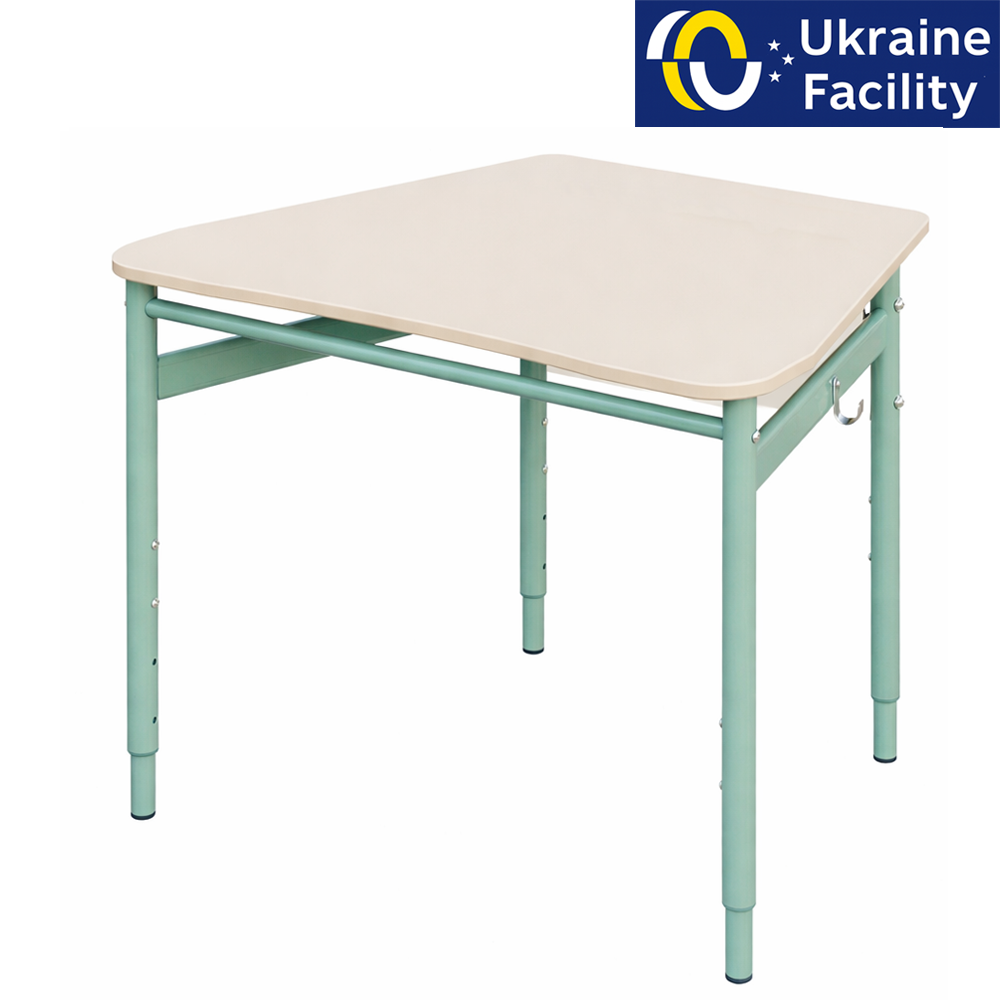 Single trapezoid student desk 3-6, 4-6, 4-7 MDF+HPL