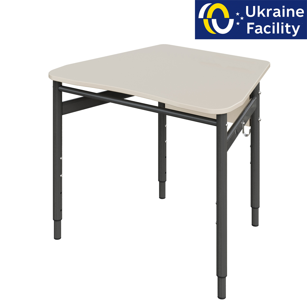 Single trapezoid student desk 3-6, 4-6, 4-7 MDF+HPL