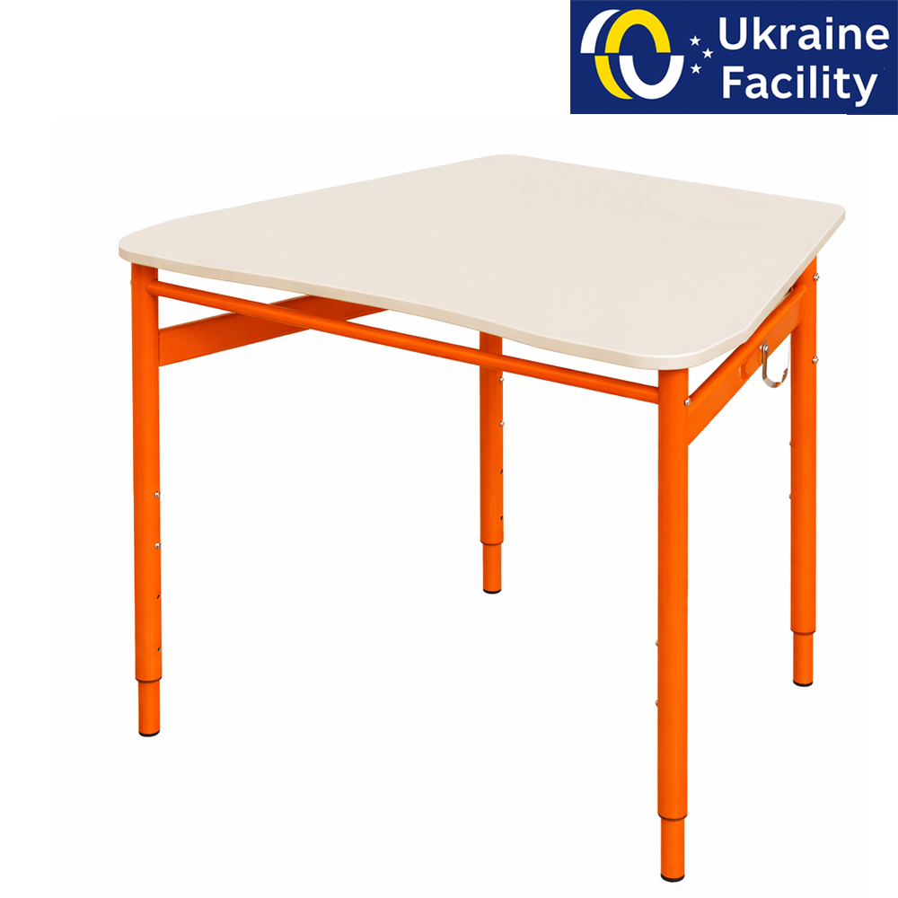Single trapezoid student desk 3-6, 4-6, 4-7 MDF+HPL