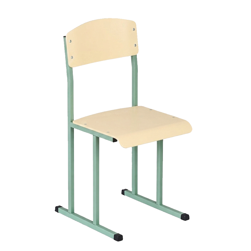 Стілець шкільний на лижах для 6 ростової групи на квадратній трубі HPL