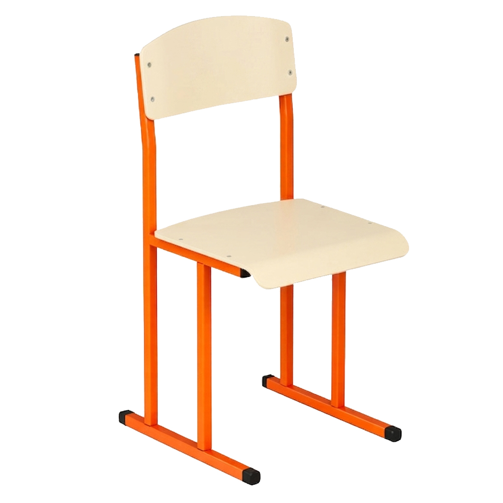 Стілець шкільний на лижах для 6 ростової групи на квадратній трубі HPL