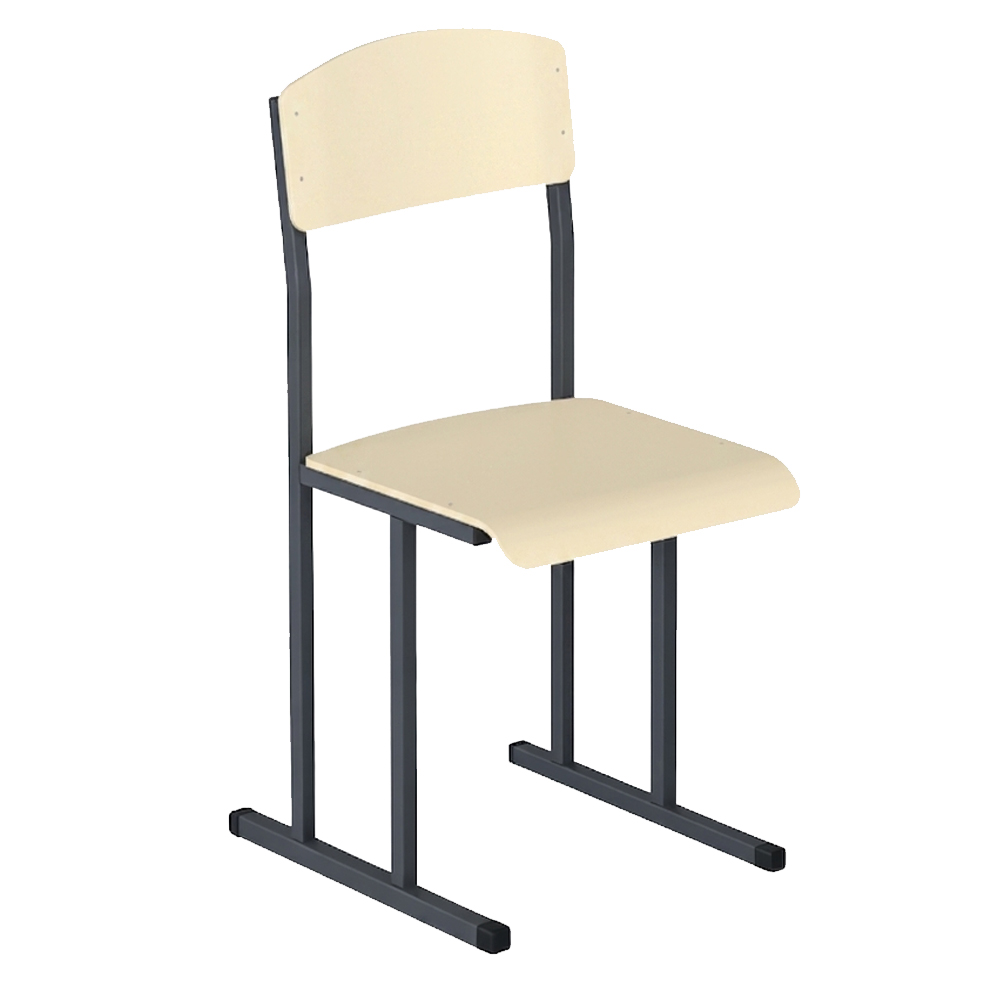 Стілець шкільний на лижах для 6 ростової групи на квадратній трубі HPL