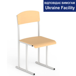 Стілець шкільний на лижах для 6 ростової групи на квадратній трубі