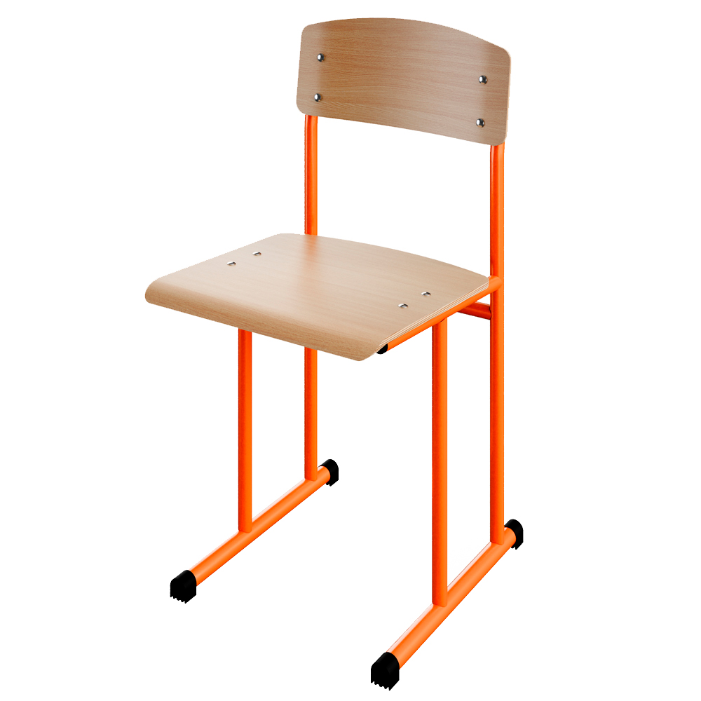 Стілець шкільний на лижах для 6 ростової групи на круглій трубі