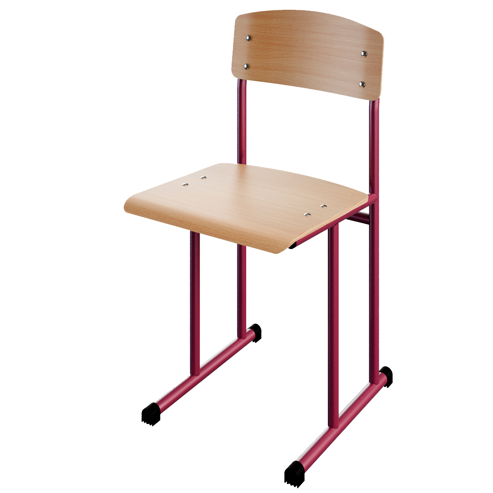 Стілець шкільний на лижах для 6 ростової групи на круглій трубі