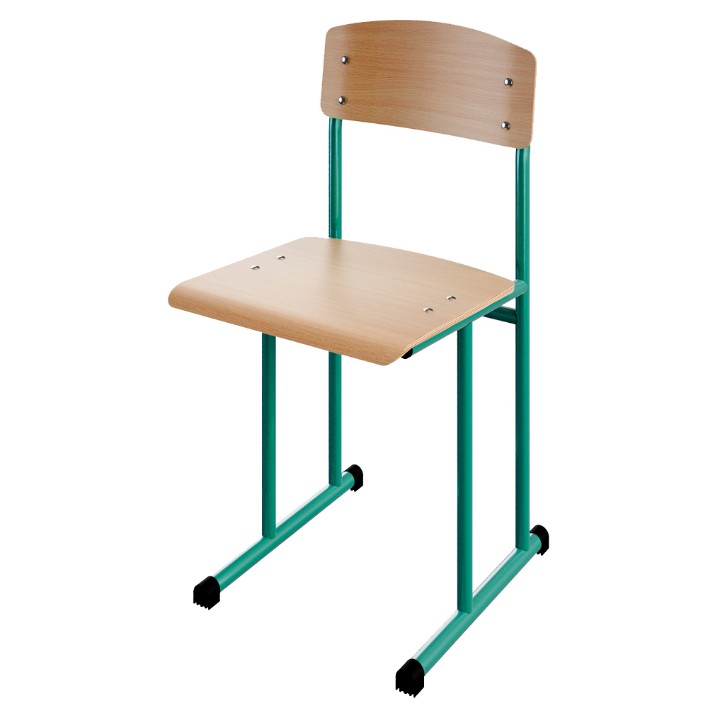 Стілець шкільний на лижах для 6 ростової групи на круглій трубі