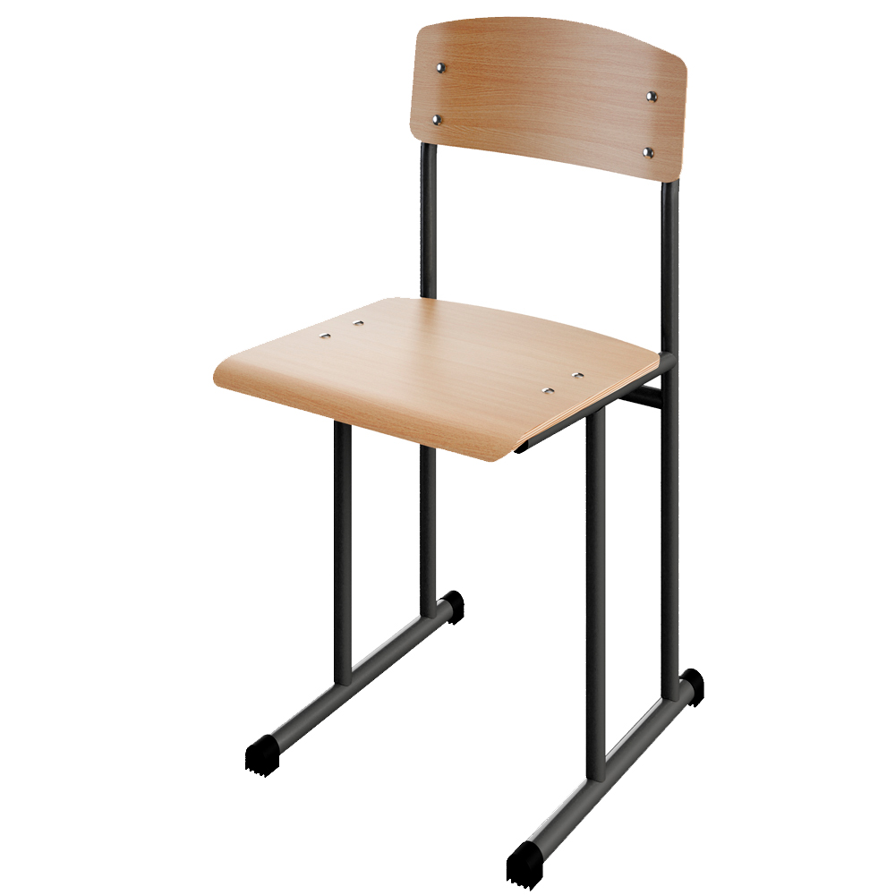 Стілець шкільний на лижах для 6 ростової групи на круглій трубі