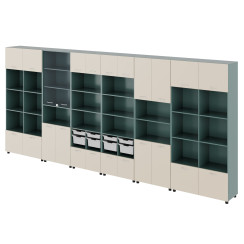 Cabinet Wall Unit for Physics Classroom Color Cabinet Wall Unit for Physics Classroom Color