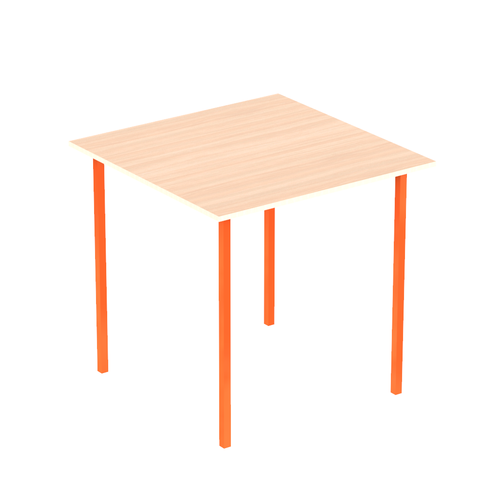 Стол обеденный ОС 88 Дуб молочный, Оранжевый