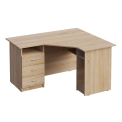 Corner Desk with 3 Drawers P 624 Sonoma Oak Left Corner Desk with 3 Drawers P 624 Sonoma Oak Left