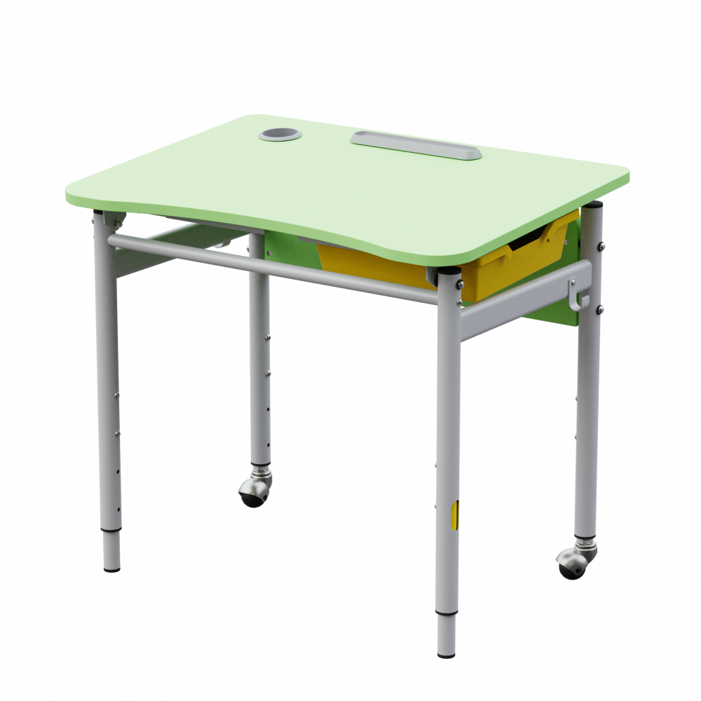 Table "Rectangle" with adjustable table top angle with wheels