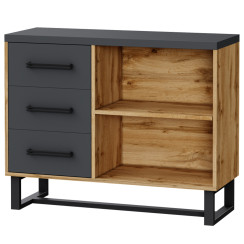 Тумба офисная СП 95 Антрацит / Дуб Аппалачи