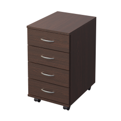 Movable bedside table with 4 drawers Wenge Magic Movable bedside table with 4 drawers Wenge Magic