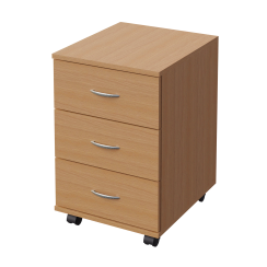 Тумба мобільна з 3-ма шухлядами Бук