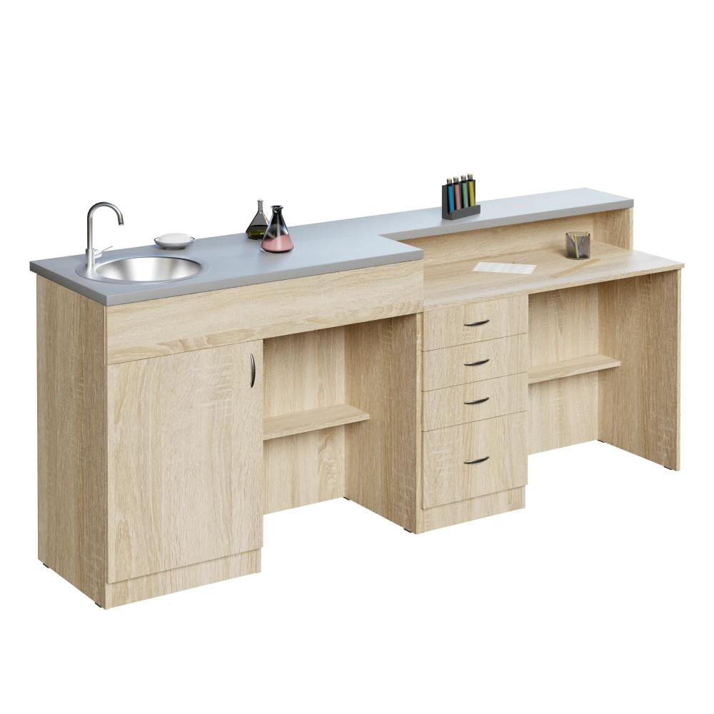 Demonstration Table for Chemistry Classes Sonoma Oak