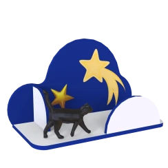 "Night" Wall Shelf - Comet