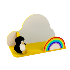 Wall shelf "Day" - Rainbow