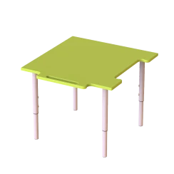 “Puzzle” Children’s Table with height adjustment Lime, Gray