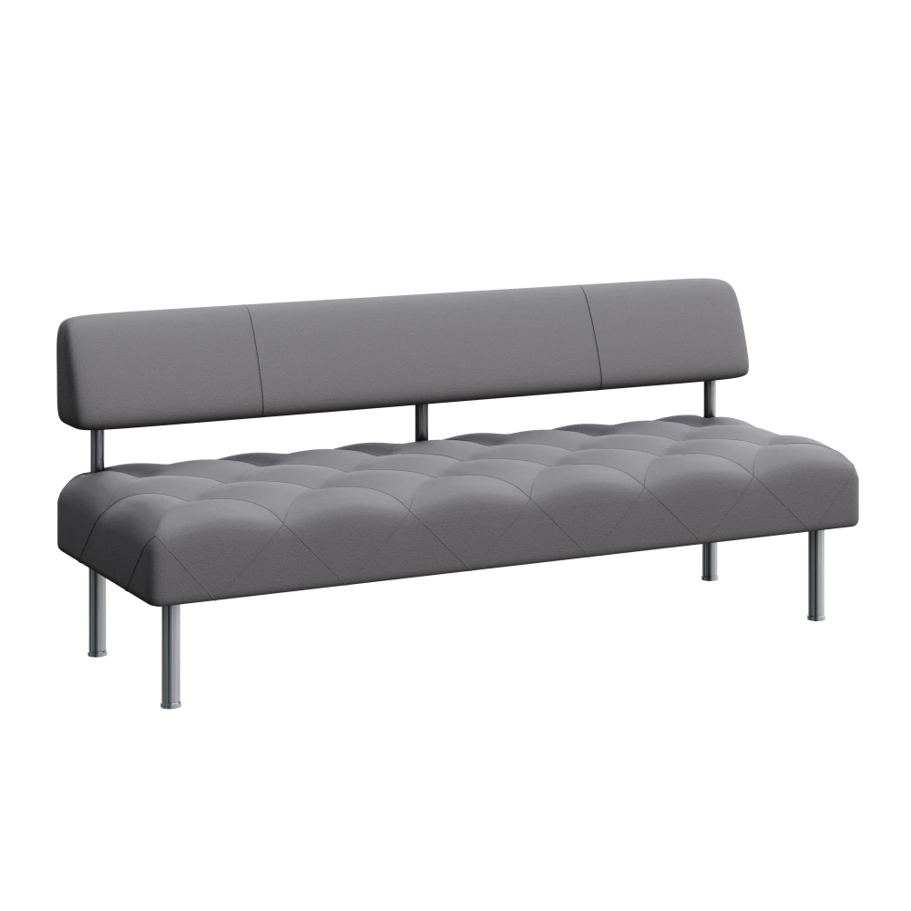 Диван "Ромб" без підлокітників Ромб БП 4 Темно-сірий (Dark Gray - Zeus Deluxe)