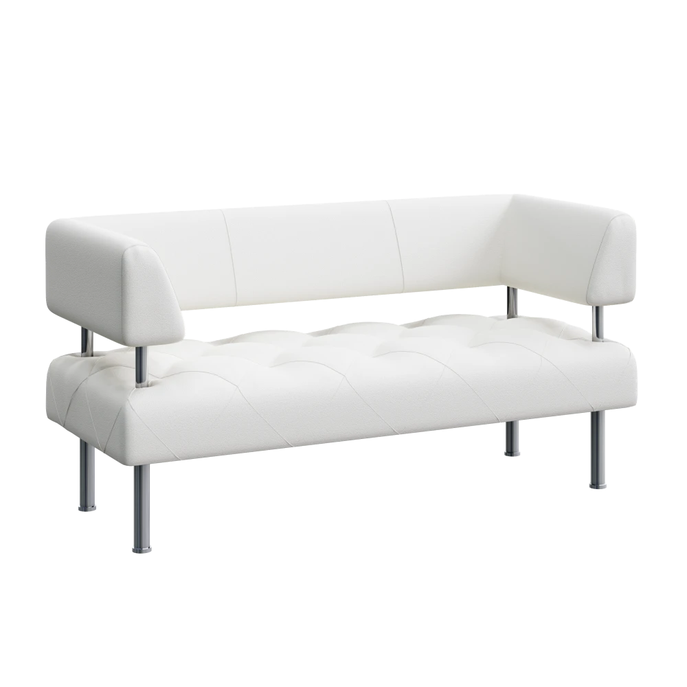 Sofa "Rhombus" with armrests Rhombus SP 3 White