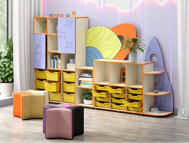 Комплект дитячих меблів "Космос"