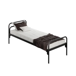 Metal Single Bed Black