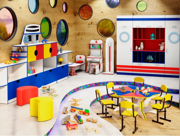 Комплект дитячих меблів "Моряк"