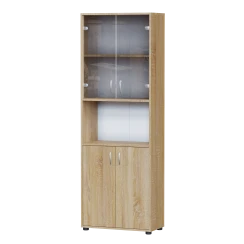 Шкаф для бумаг со стеклом Б 164 Дуб сонома