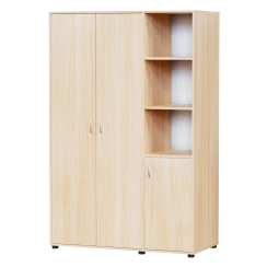 Шкаф комбинированный для одежды Дуб молочный Б 191 Левый